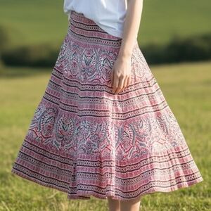 Chaps Denim Tiered  Skirt 4034